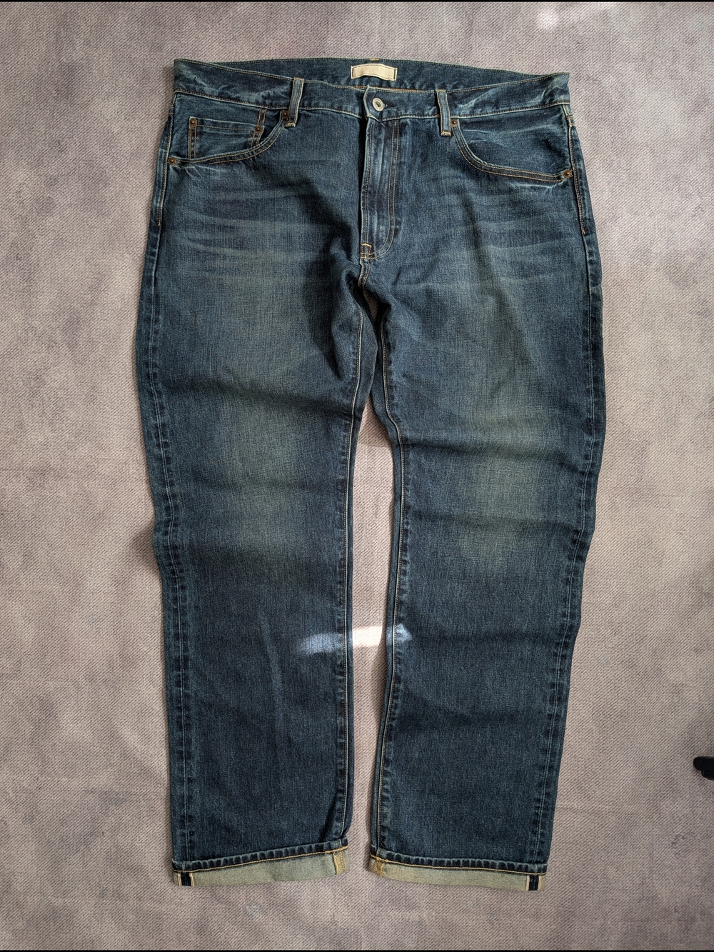 Uniqlo Selvedge Denim Jeans Men's Sz 38x32